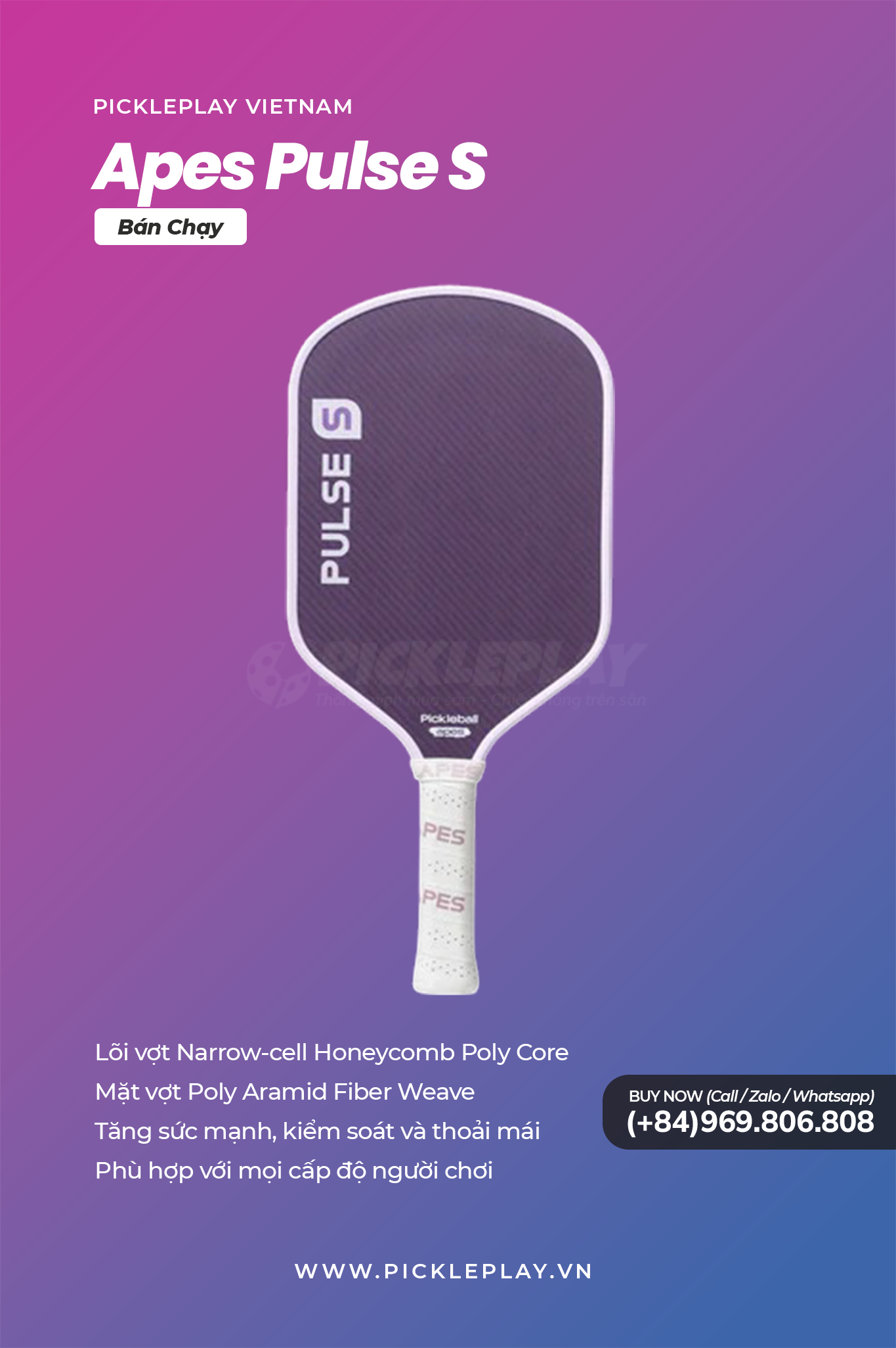 ฤรกnh Giรก Vแปฃt Pickleball Apes Pulse S โ Sแปฑ Kแบฟt Hแปฃp Giแปฏa Sแปฉc Mแบกnh & Kiแปm Soรกt Tuyแปt ฤแปi