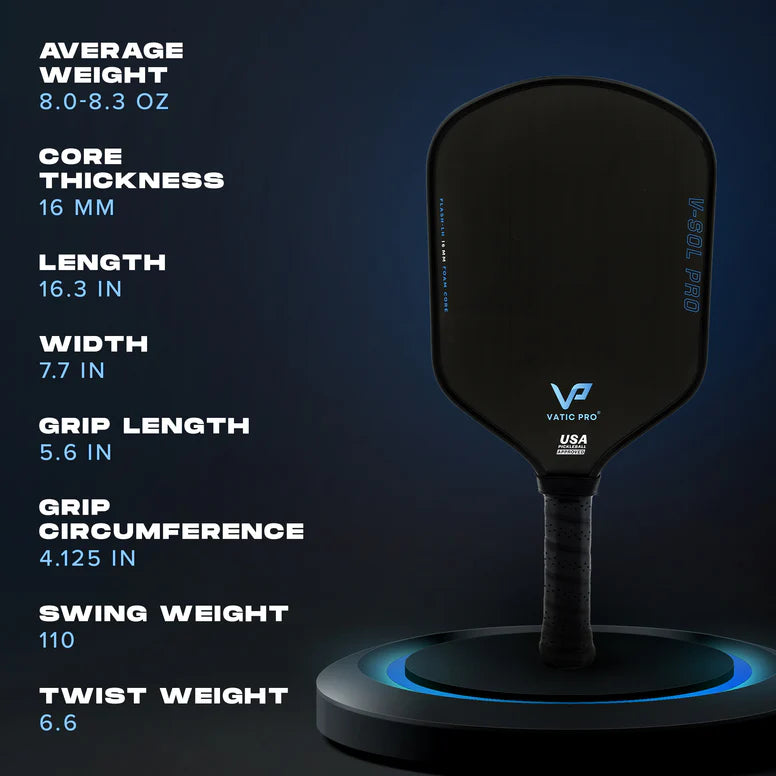 Vợt Pickleball Vatic Pro V-Sol Pro - Flash Series (Launch Edition)