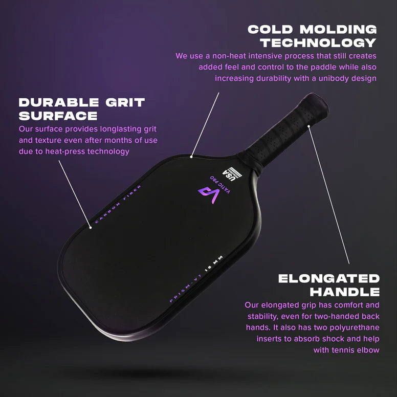 Vatic Pro Pickleball Racket - Augie Ge PRISM V7