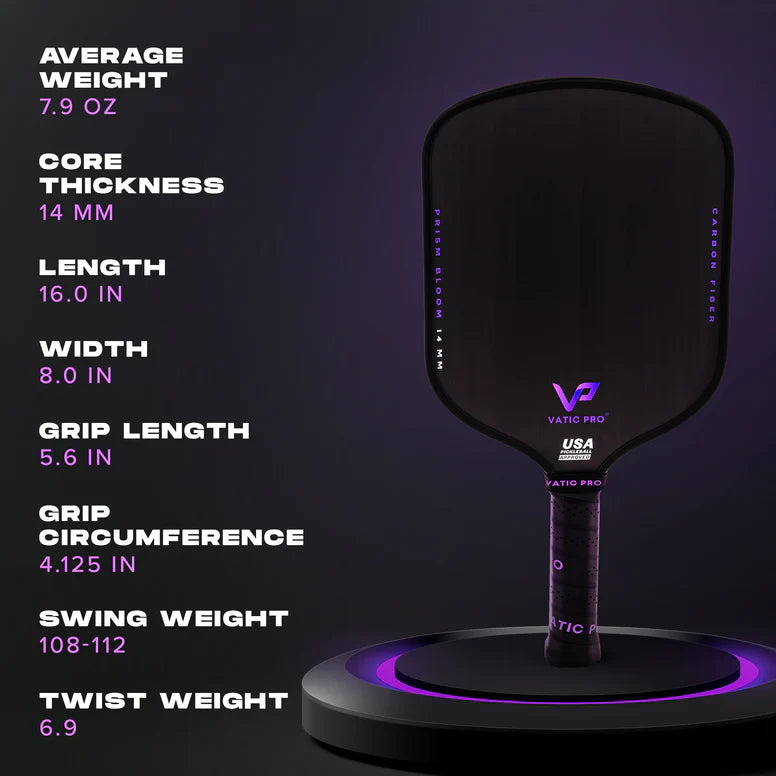 Vatic Pro Pickleball Racket - PRISM Bloom