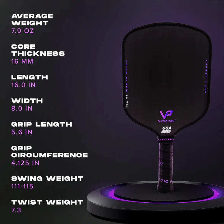 Vatic Pro Pickleball Racket - PRISM Bloom