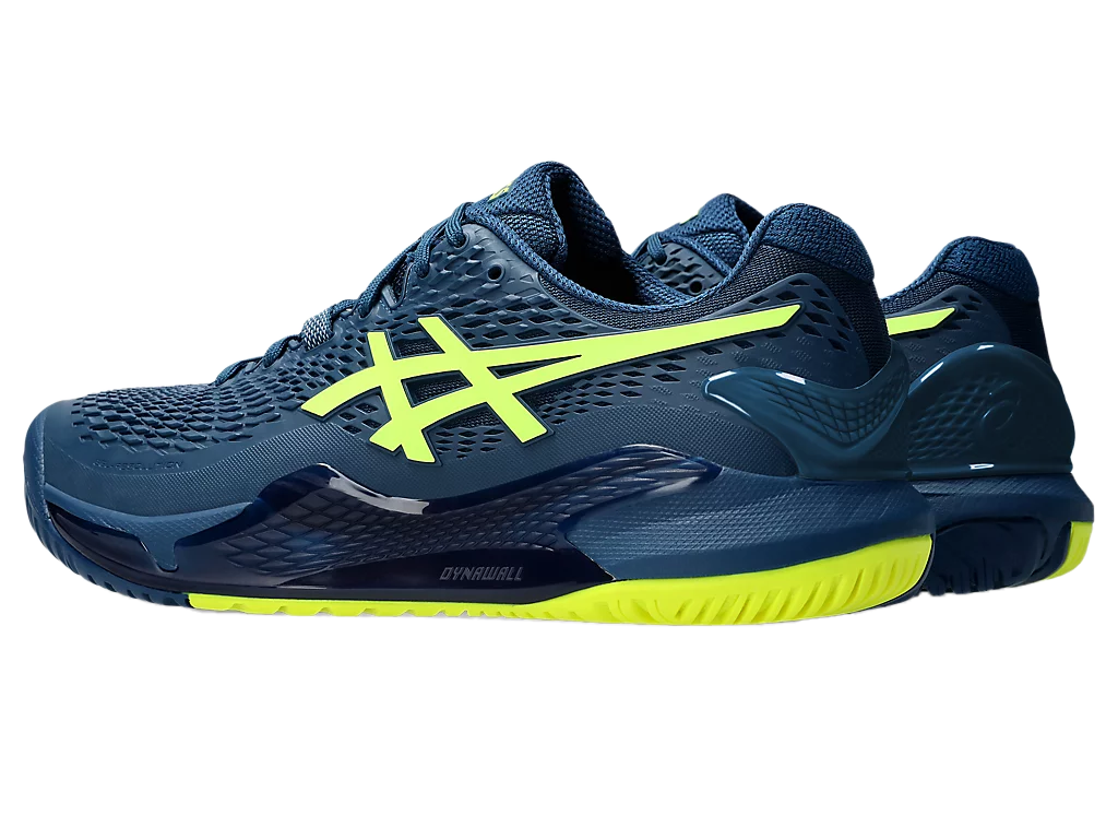 Giày Pickleball Gel - Resolution 9 Mako Blue / Safety Yellow (Unisex)