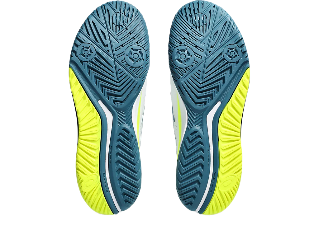 Giày Pickleball Gel - Resolution 9 White / Restful Teal (Cho Nam)