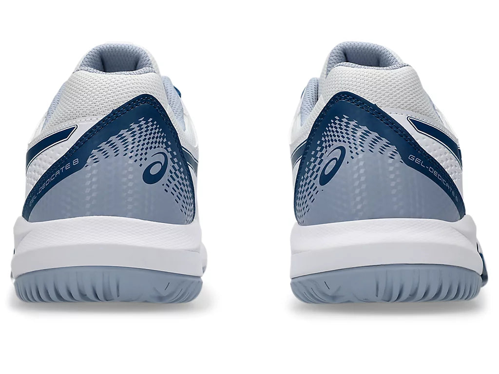 Giày Pickleball Asics Gel-Dedicate 8 White / Mako Blue