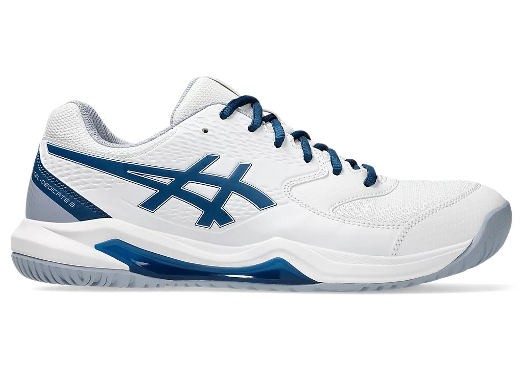 Giày Pickleball Asics Gel-Dedicate 8 White / Mako Blue