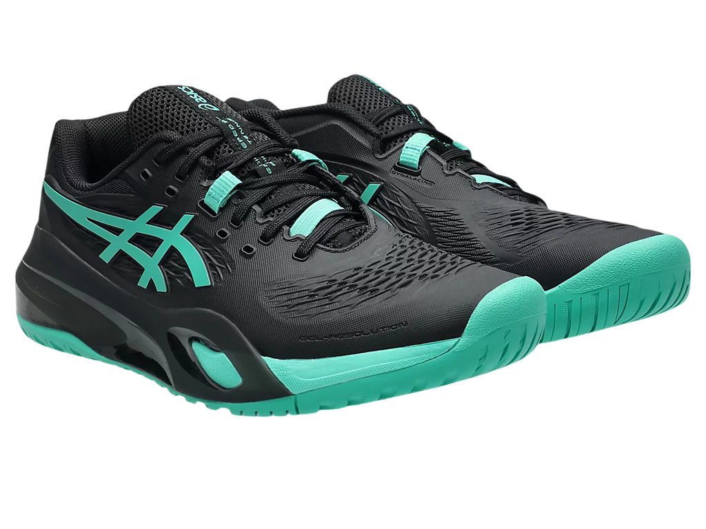Giày Pickleball Asics Gel-Resolution X | Black / Aurora Green