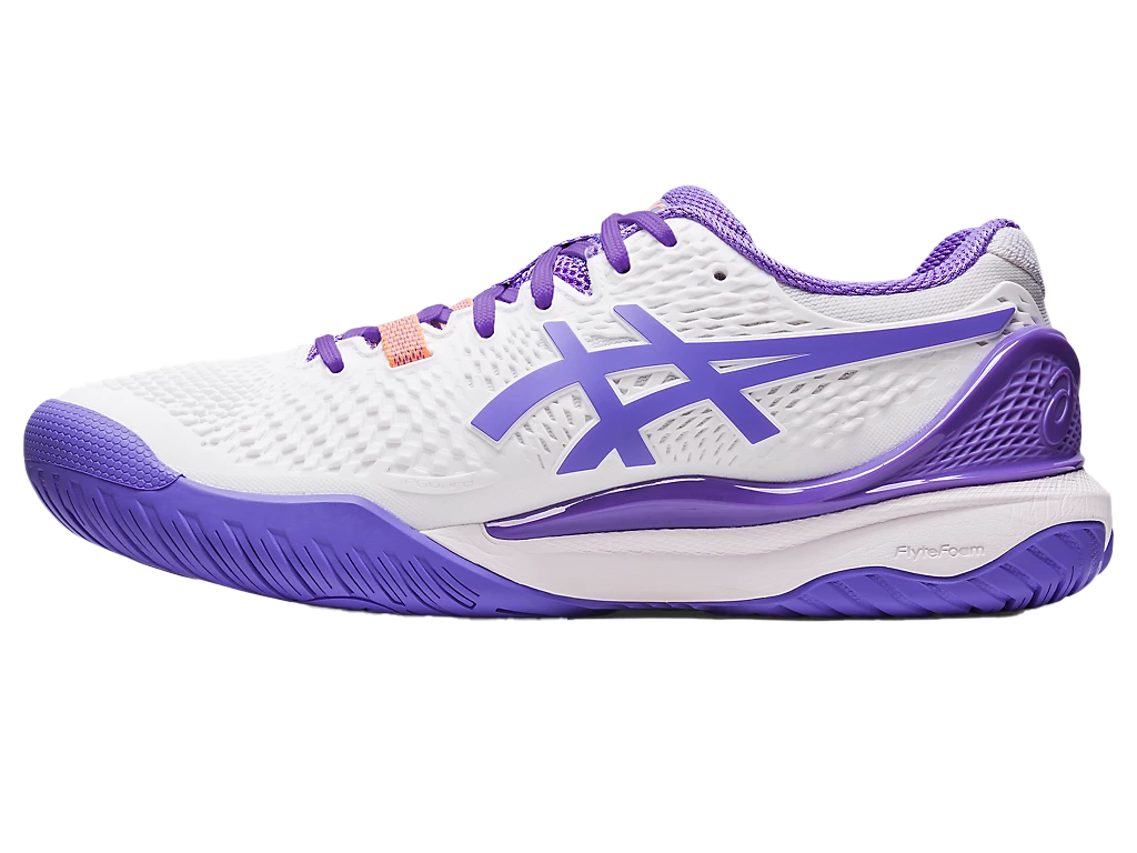 Pickleball Shoes Gel-Resolution 9 White / Amethyst (For Women)