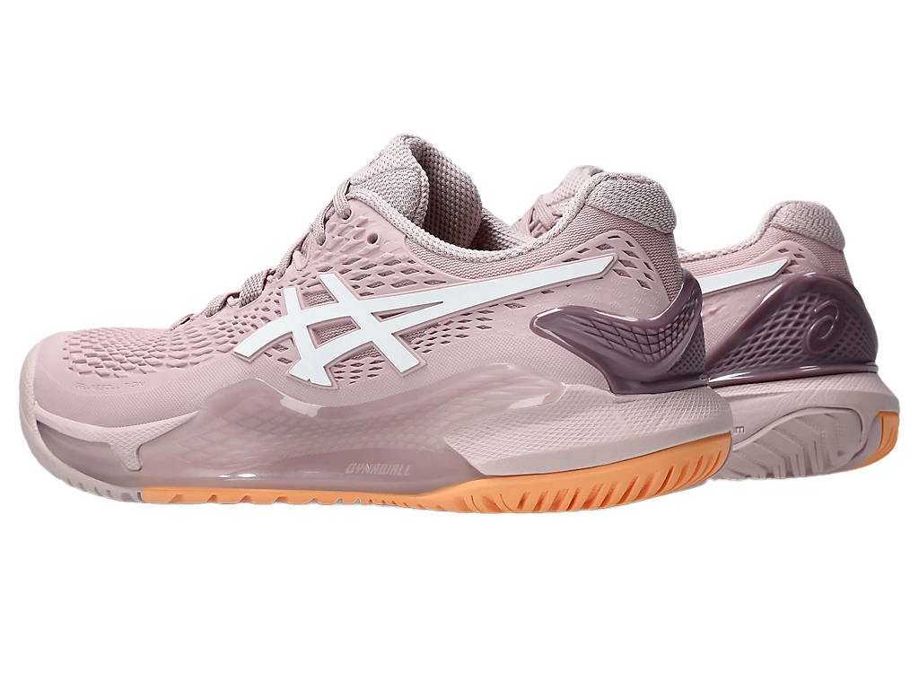 Pickleball Gel-Resolution 9 Watershed Rose / White Shoes (Women)