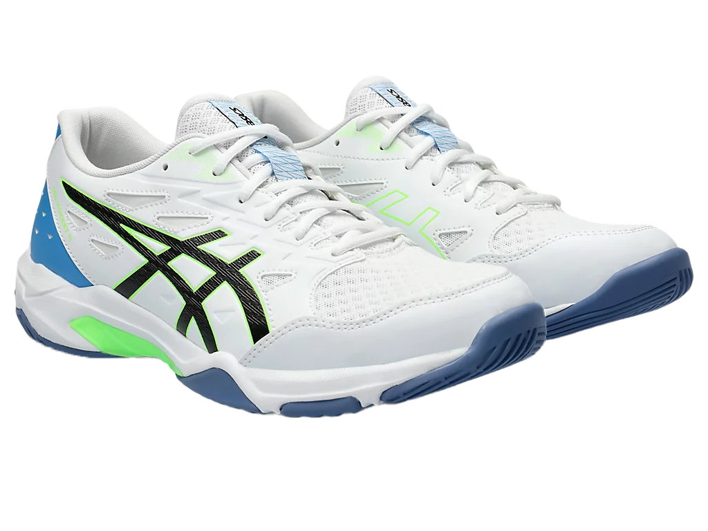 Asics Gel Pickleball Shoes - Rocket 11 White / Lime Burst (For Men)
