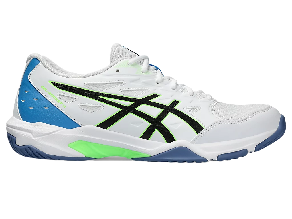 Asics Gel Pickleball Shoes - Rocket 11 White / Lime Burst (For Men)