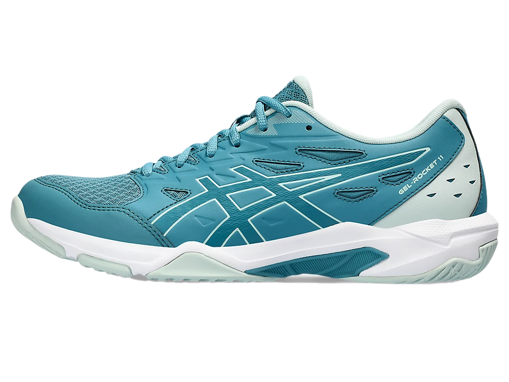Giày Pickleball Asics Gel - Rocket 11 Blue Teal / Pale Mint (Cho Nam)
