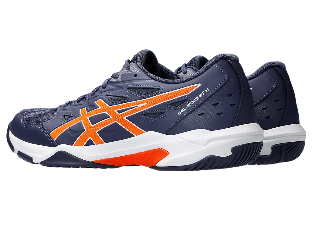 Giày Pickleball Asics Gel - Rocket 11 Indigo Fog / Nova Orange (Cho Nam)