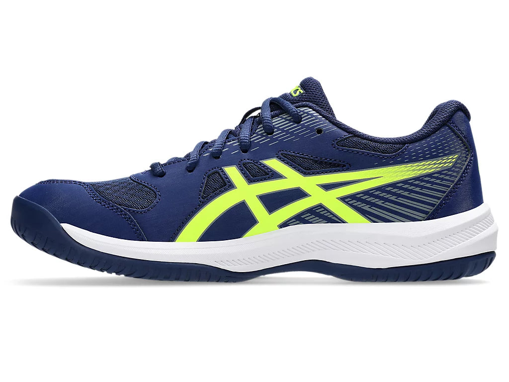 Giày Pickleball Asics Upcourt 6 Blue Expense / Safety Yellow (Cho Nam)