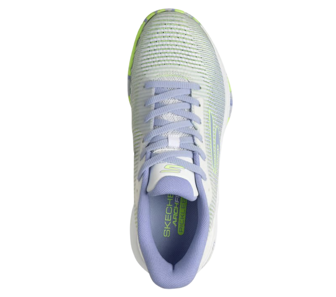 Giày Pickleball Sketcher GO Pickleball Viper Court Pro 2.0 (Trắng Xanh)