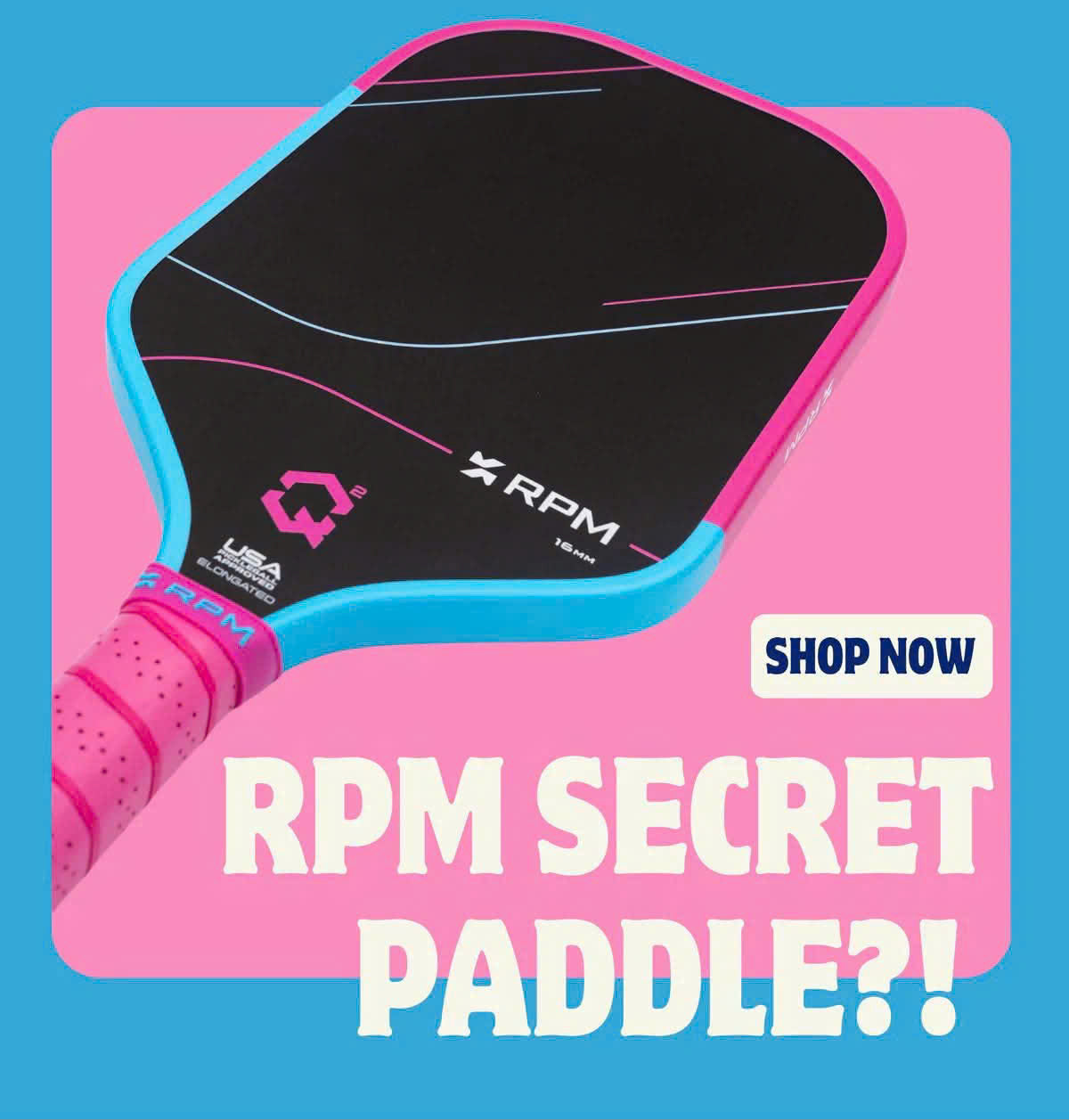 Vợt Pickleball RPM Q2 Cotton Candy Limited Edition