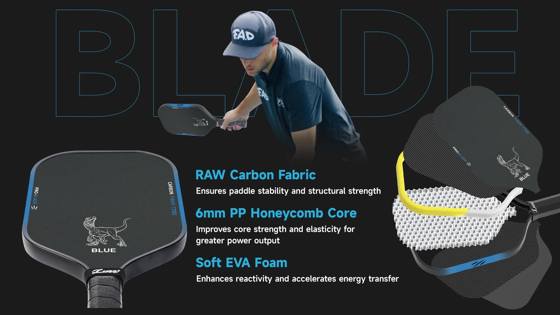 Vợt Pickleball Luzzpickleball Luzz Blade Jurassic World