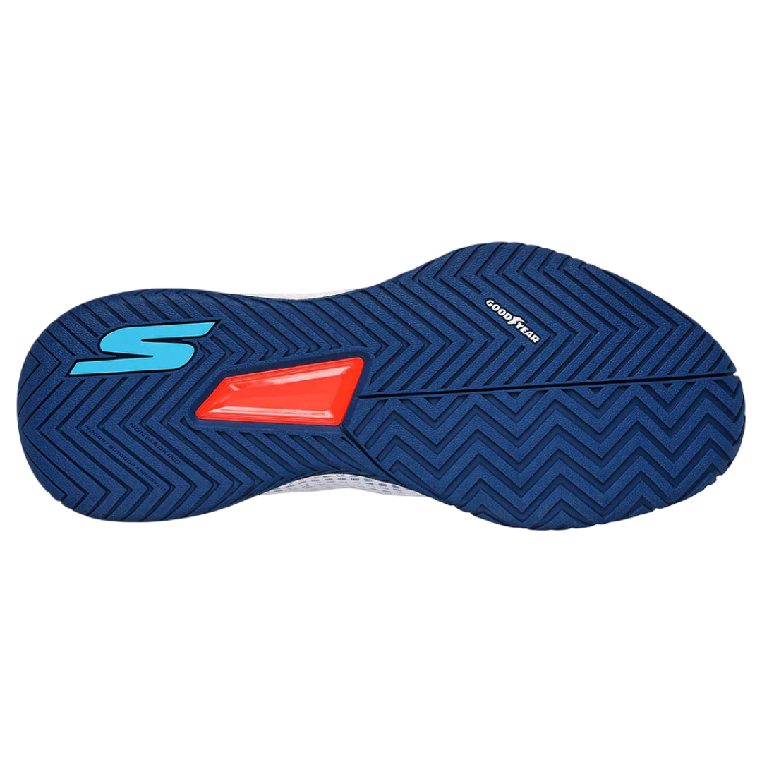 Giày Pickleball Sketcher GO Pickleball Viper Court Pro (Trắng Xanh)