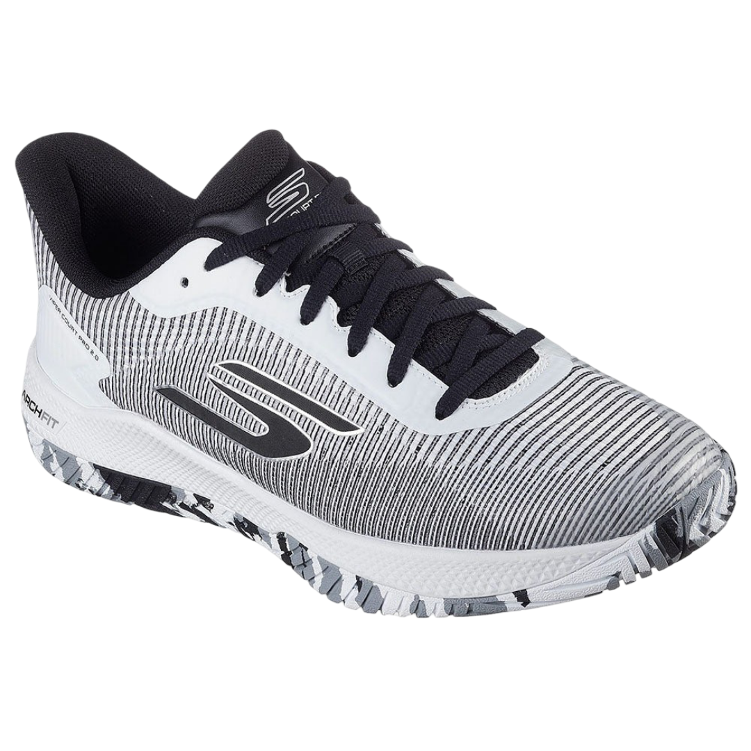 Giày Pickleball Sketcher GO Pickleball Viper Court Pro 2.0 (Trắng Đen)