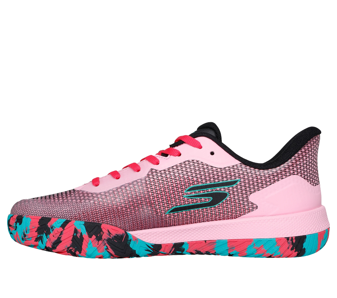 Giày Pickleball Sketcher GO Pickleball Viper Court Pro 2.0 (Hồng Đen)