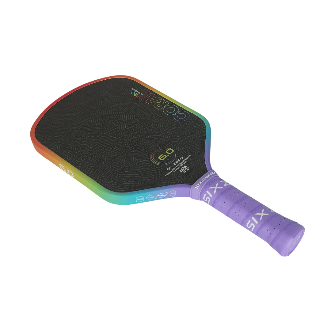 Vợt Pickleball Six Zero Coral Rainbow Pro