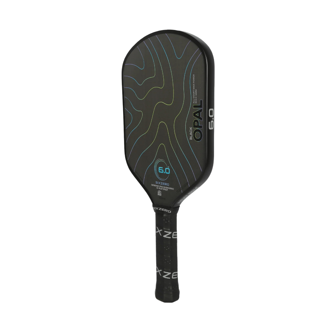 Pickleball Paddle Six Zero Black Opal All Court Max Power RCD-E