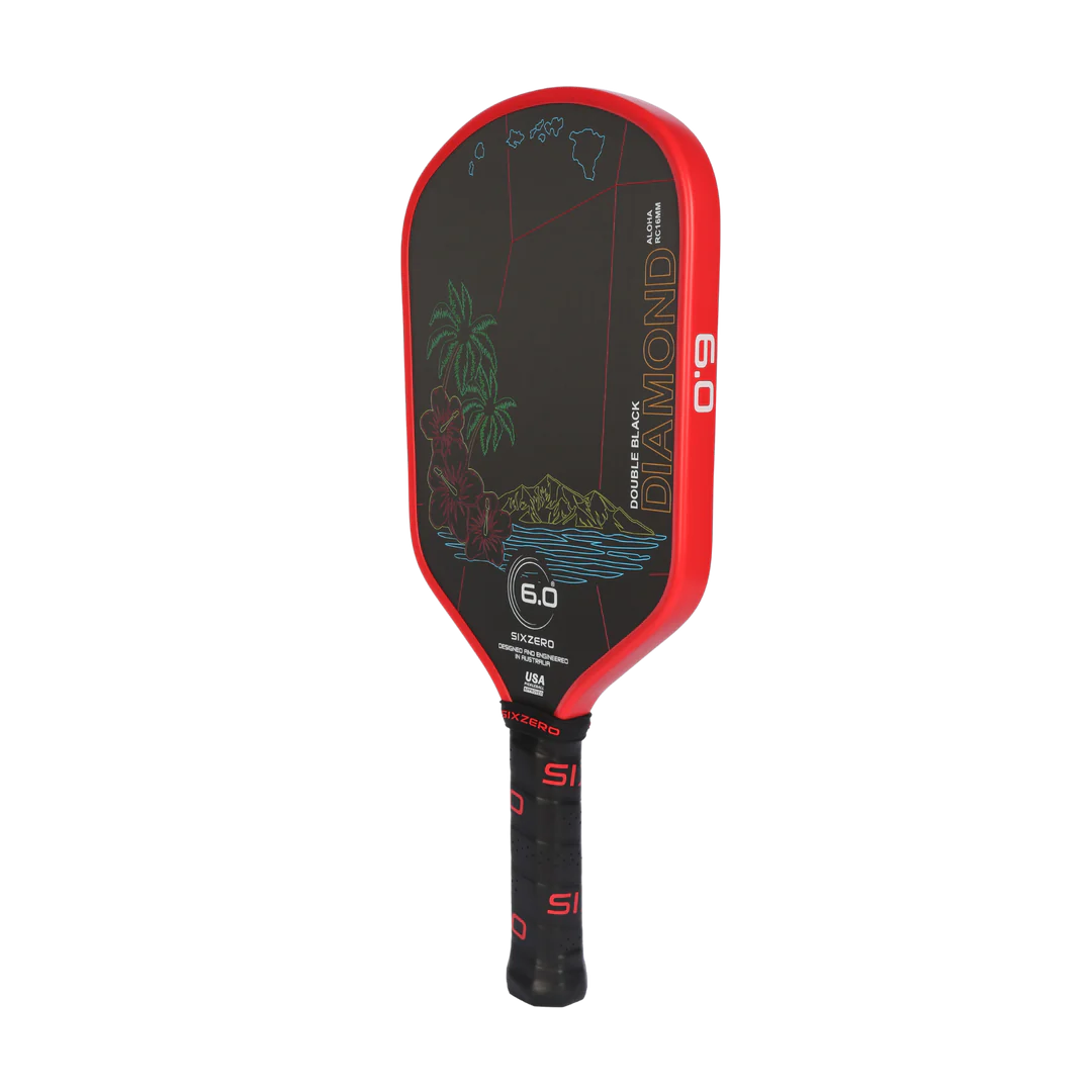 Pickleball Six Zero Double Black Diamond Control racket - 16 mm
