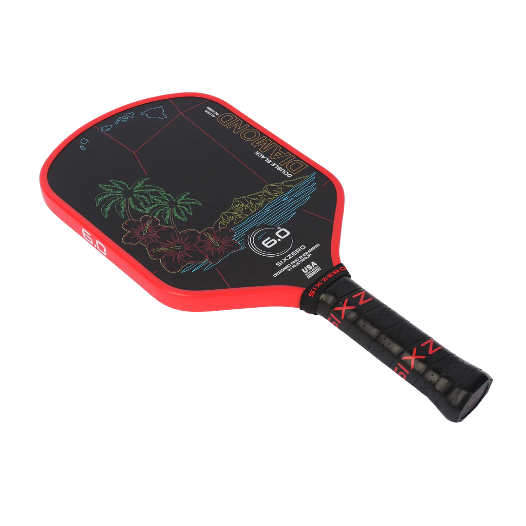 Pickleball Six Zero Double Black Diamond Control racket - 16 mm