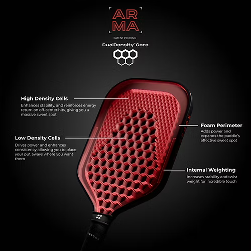HOLBROOK Arma Pickleball Racket: Metallic X