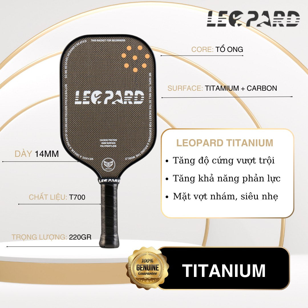 Vợt Pickleball LEOPARD Titanium