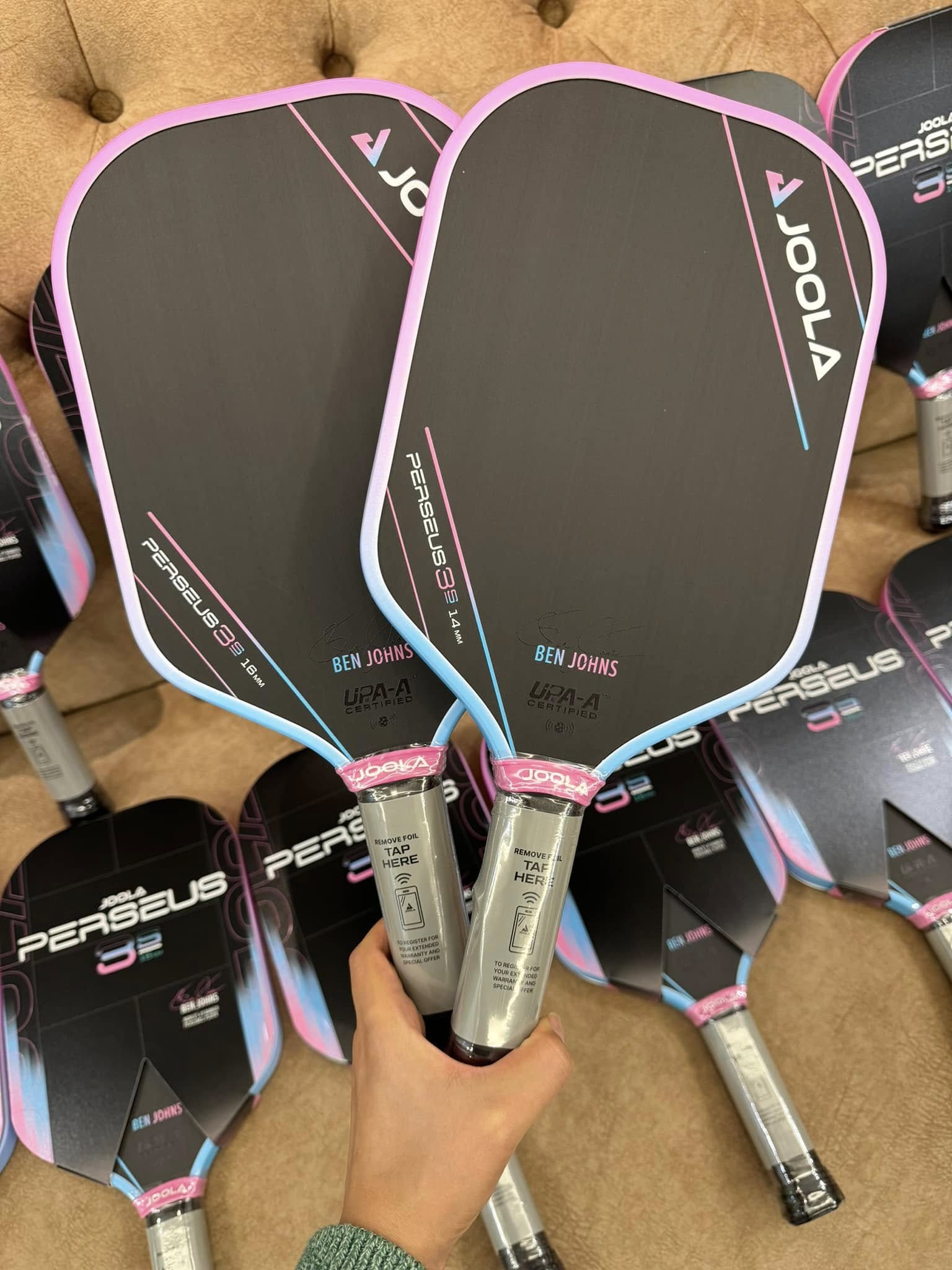 Joola Ben Johns Perseus 3S Pickleball Racket - Pink Edition