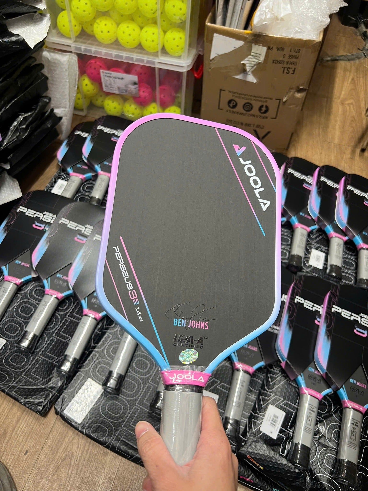 Joola Ben Johns Perseus 3S Pickleball Racket - Pink Edition