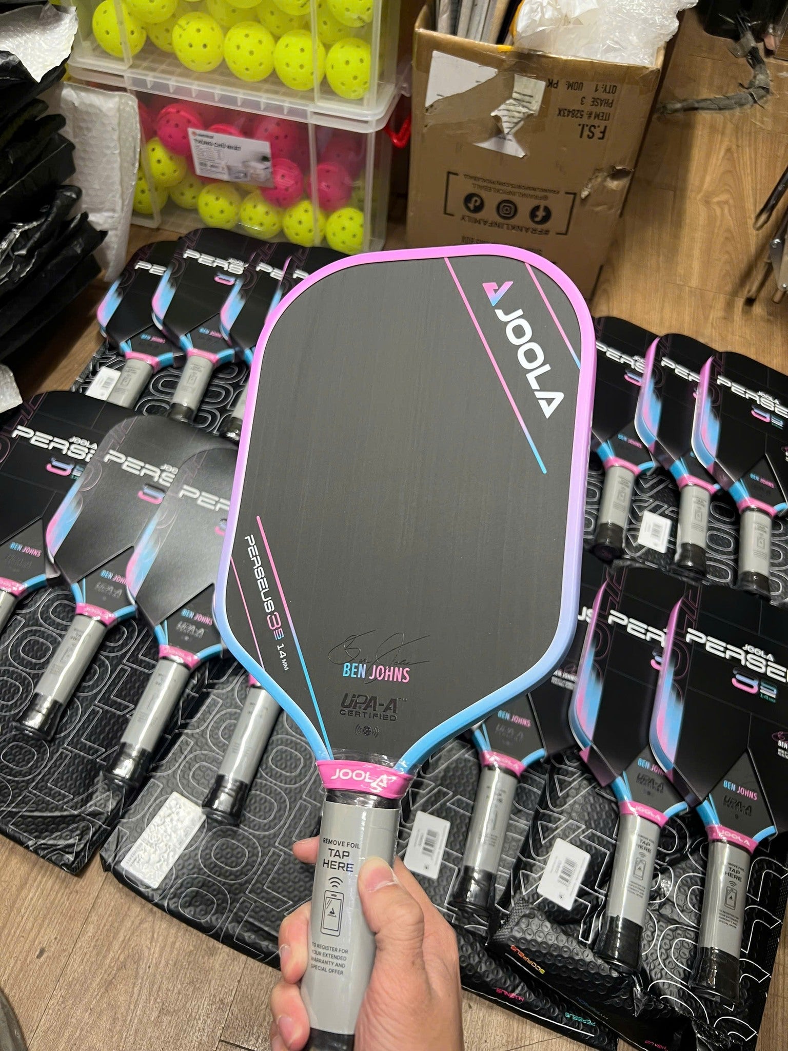 Joola Ben Johns Perseus 3S Pickleball Racket - Pink Edition