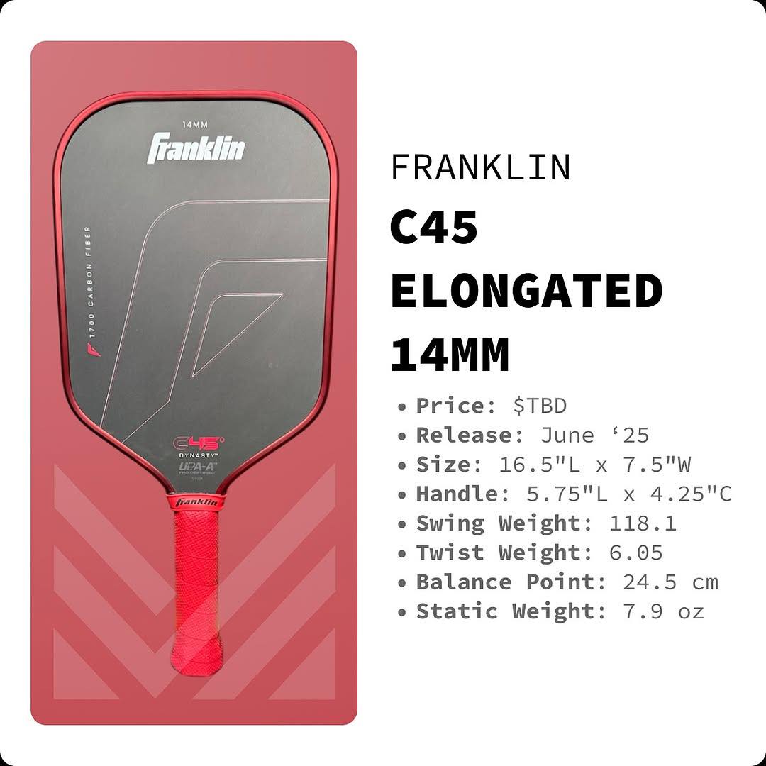 Vợt Pickleball Franklin C45° Dynasty