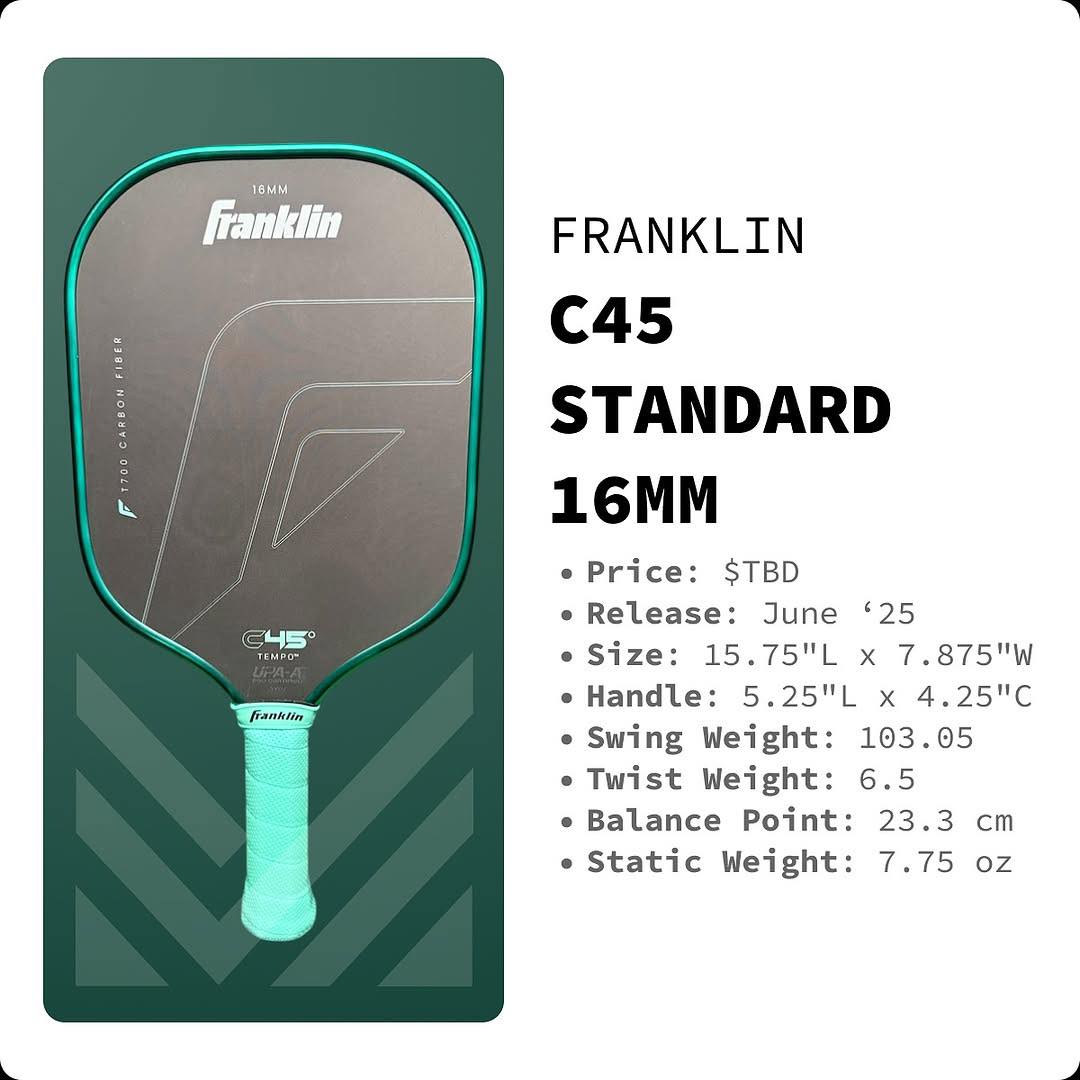 Vợt Pickleball Franklin C45° Tempo