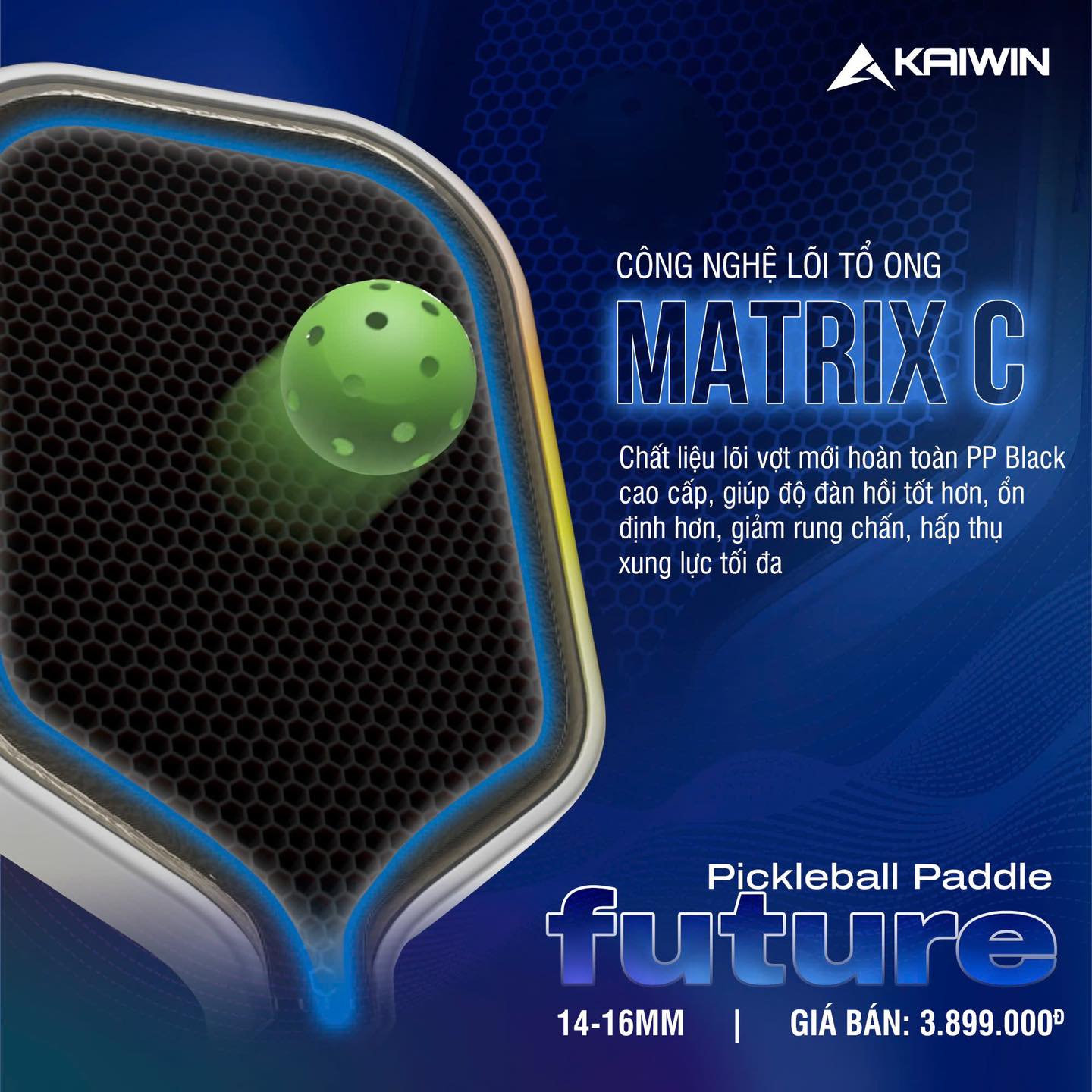Vợt Pickleball Kaiwin K-Pro Series Future