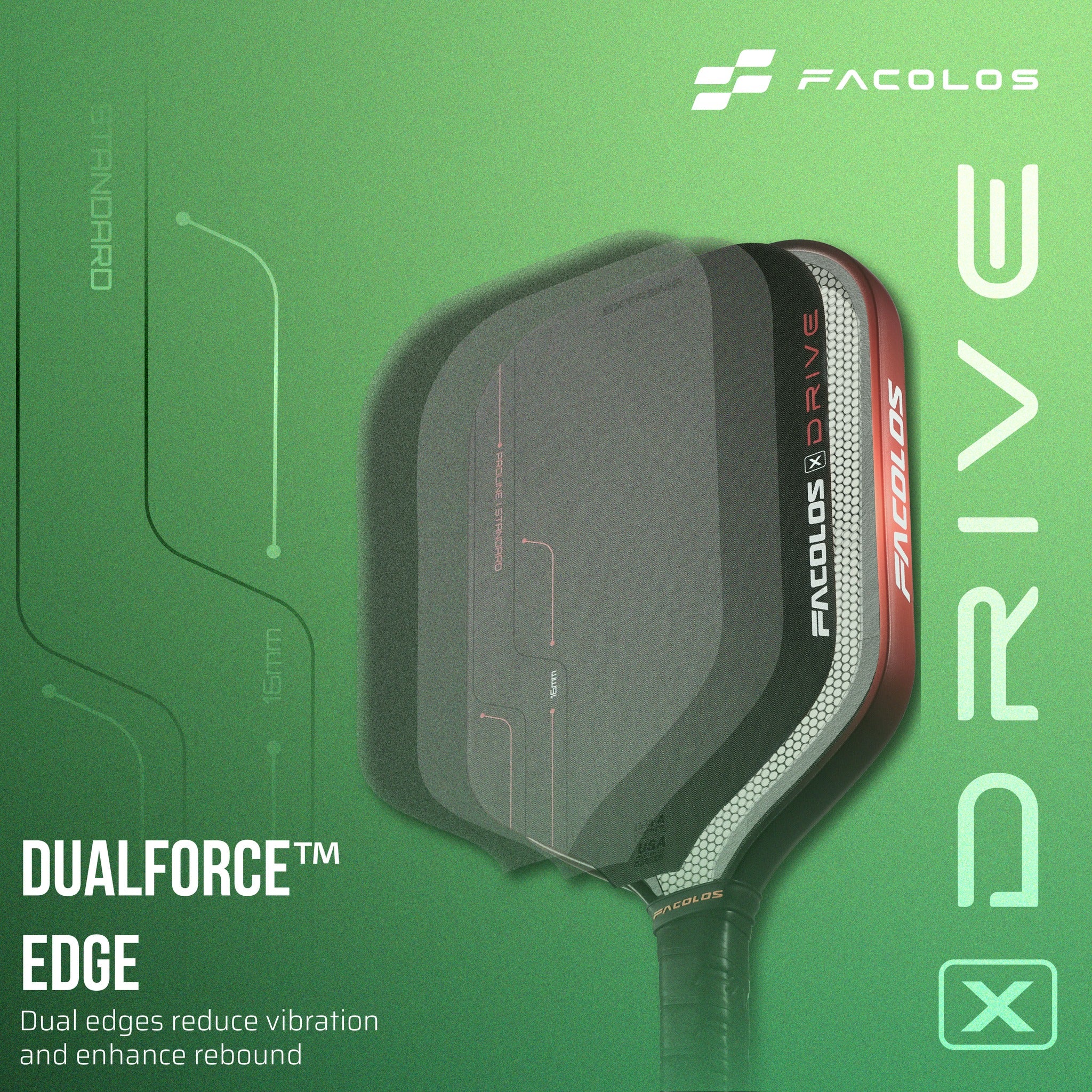 Vợt Pickleball Facolos Drive Extreme - Malaysia Edition