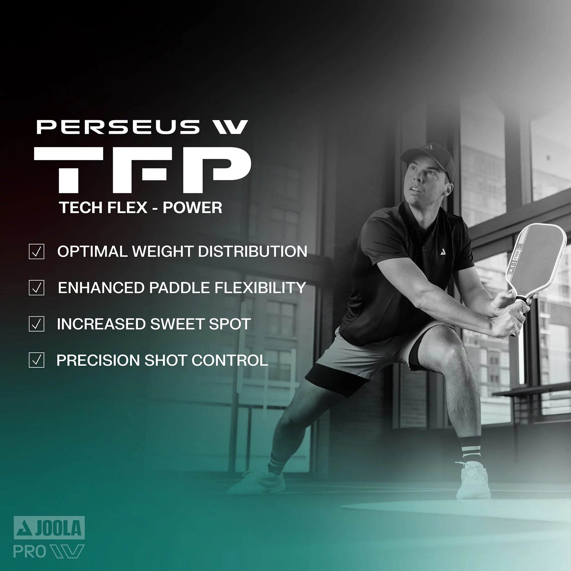 Vợt Pickleball JOOLA Perseus Pro IV Riptide - Tiffany Edition