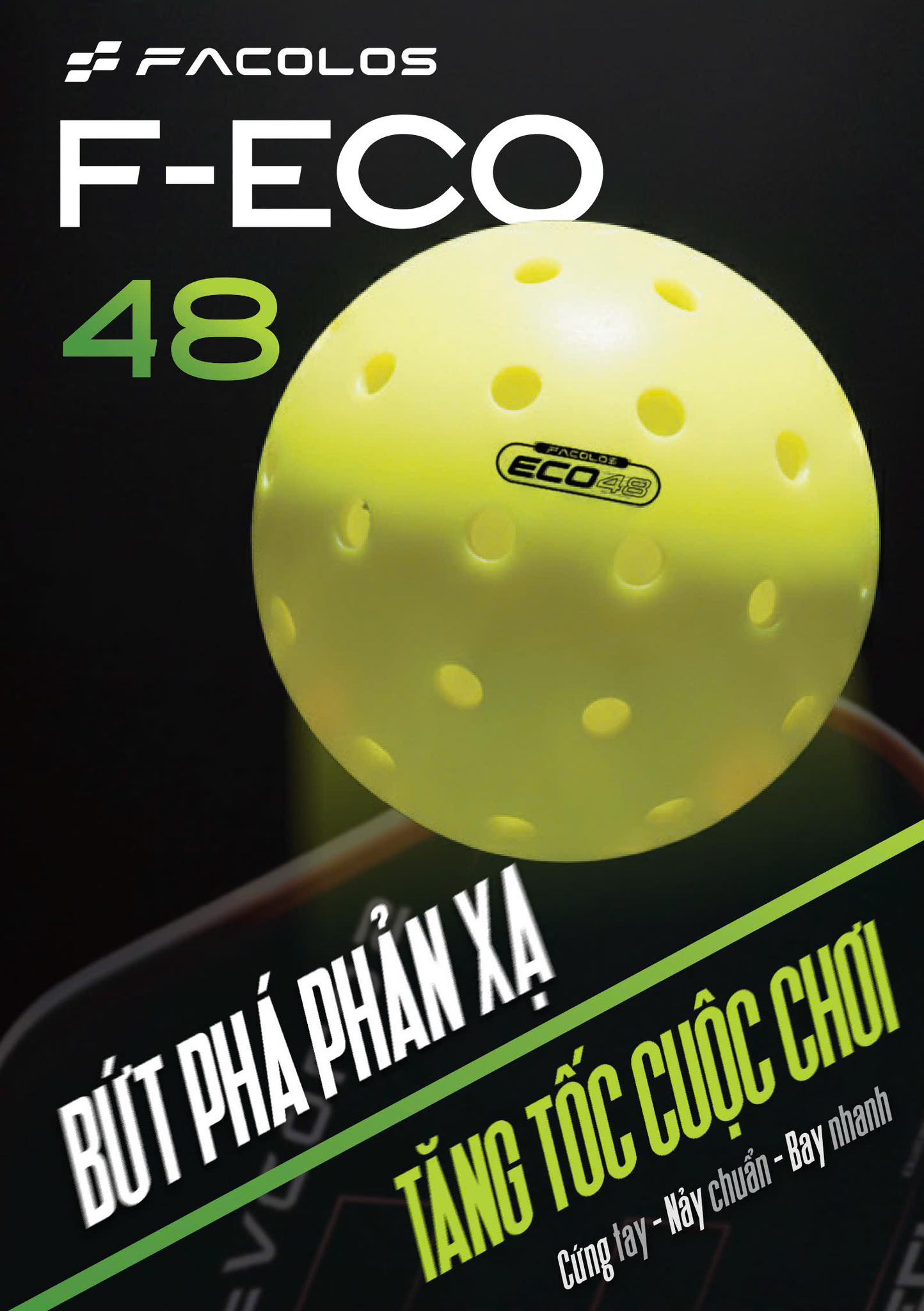 Bóng Pickleball Facolos F-Eco 48