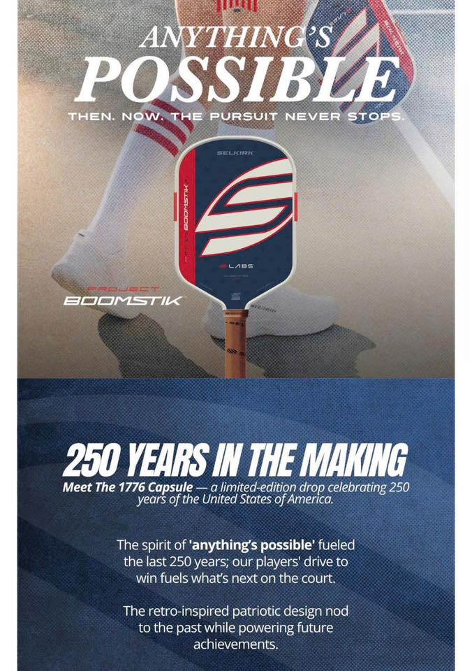 Vợt Pickleball Selkirk LABS Boomstik The 1776 | Limited Edition