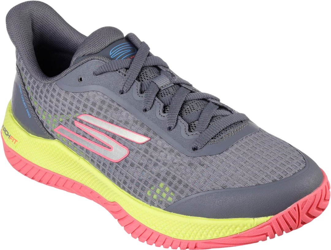 Giày Pickleball Sketcher GO Pickleball Viper Court Pro (Xám)