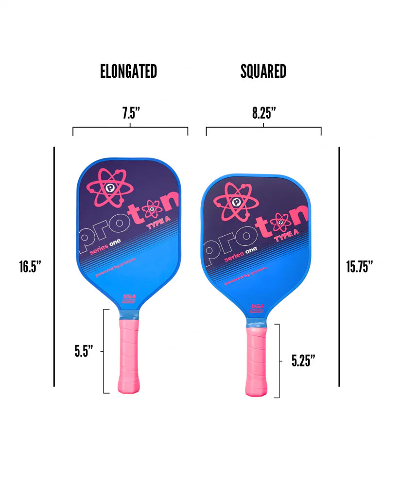 Pickleball Racket Proton Series 1 - Type A - Tournament (Square Paddle)