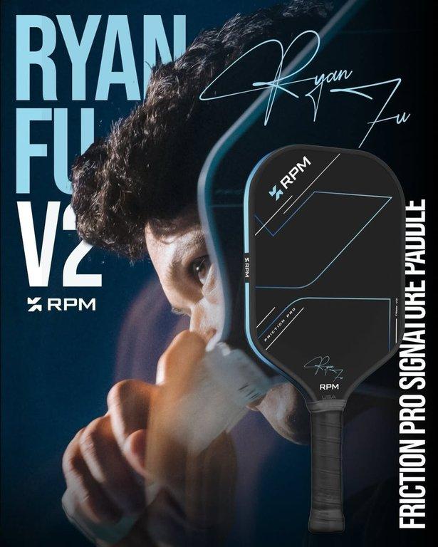 Vợt Pickleball RPM FRICTION PRO 14MM Elongated V2 Ryan Fu Signature