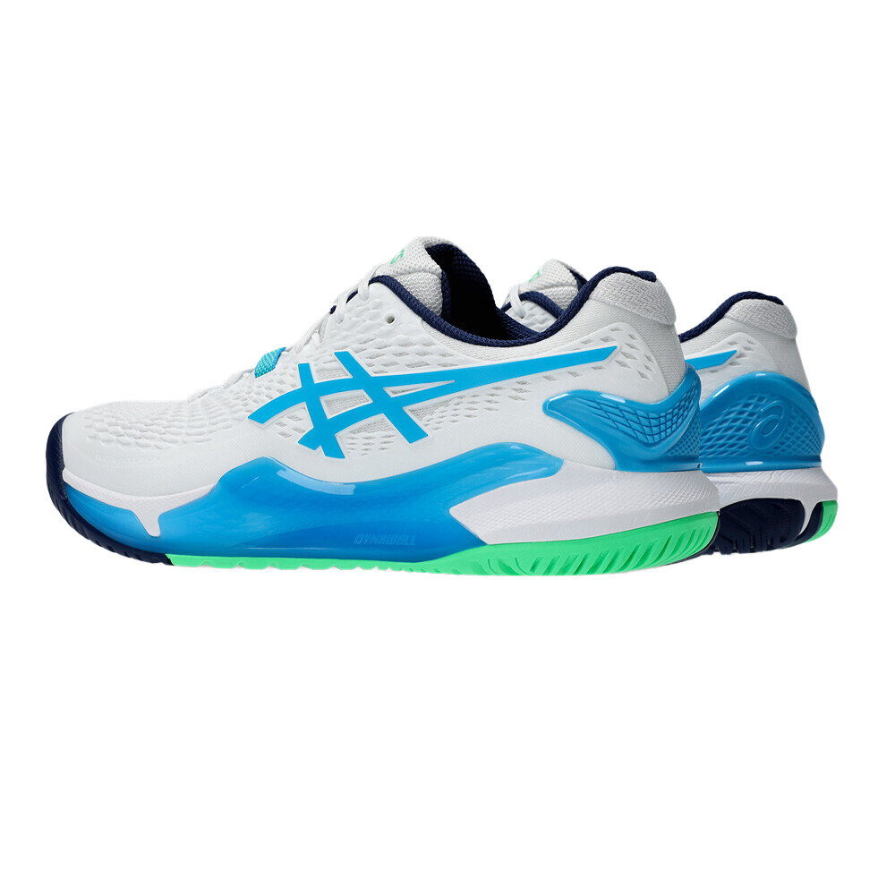 Giày Pickleball Gel - Resolution 9 White / Digital Aqua (Unisex)