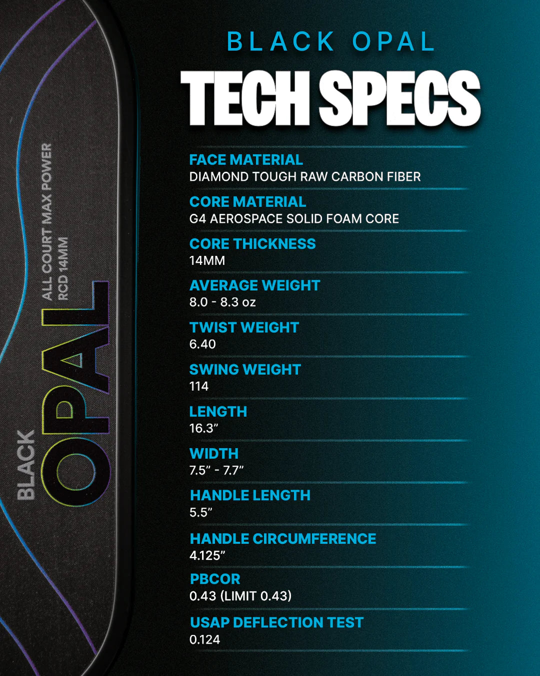 Vợt Pickleball Six Zero Black Opal - Phiên bản Tết 2026