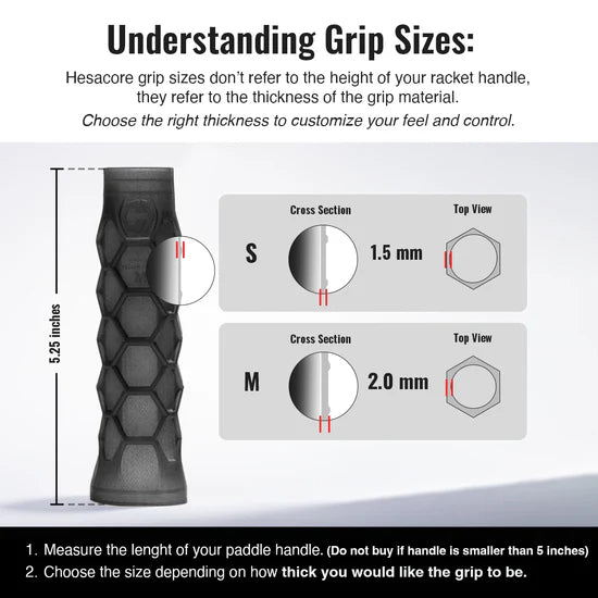 Hesacore Carbon Grip Pickleball Blade