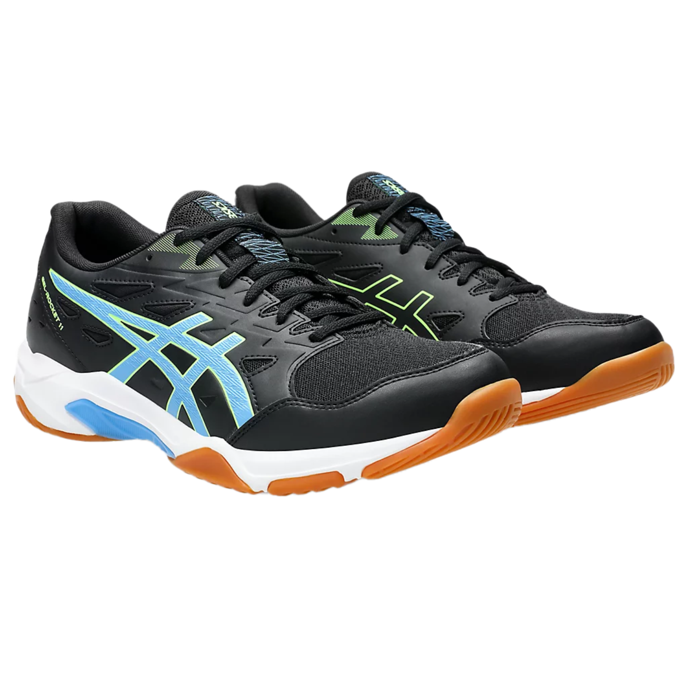 Giày Pickleball Asics Gel - Rocket 11 Black / Waterscape (Cho Nam)