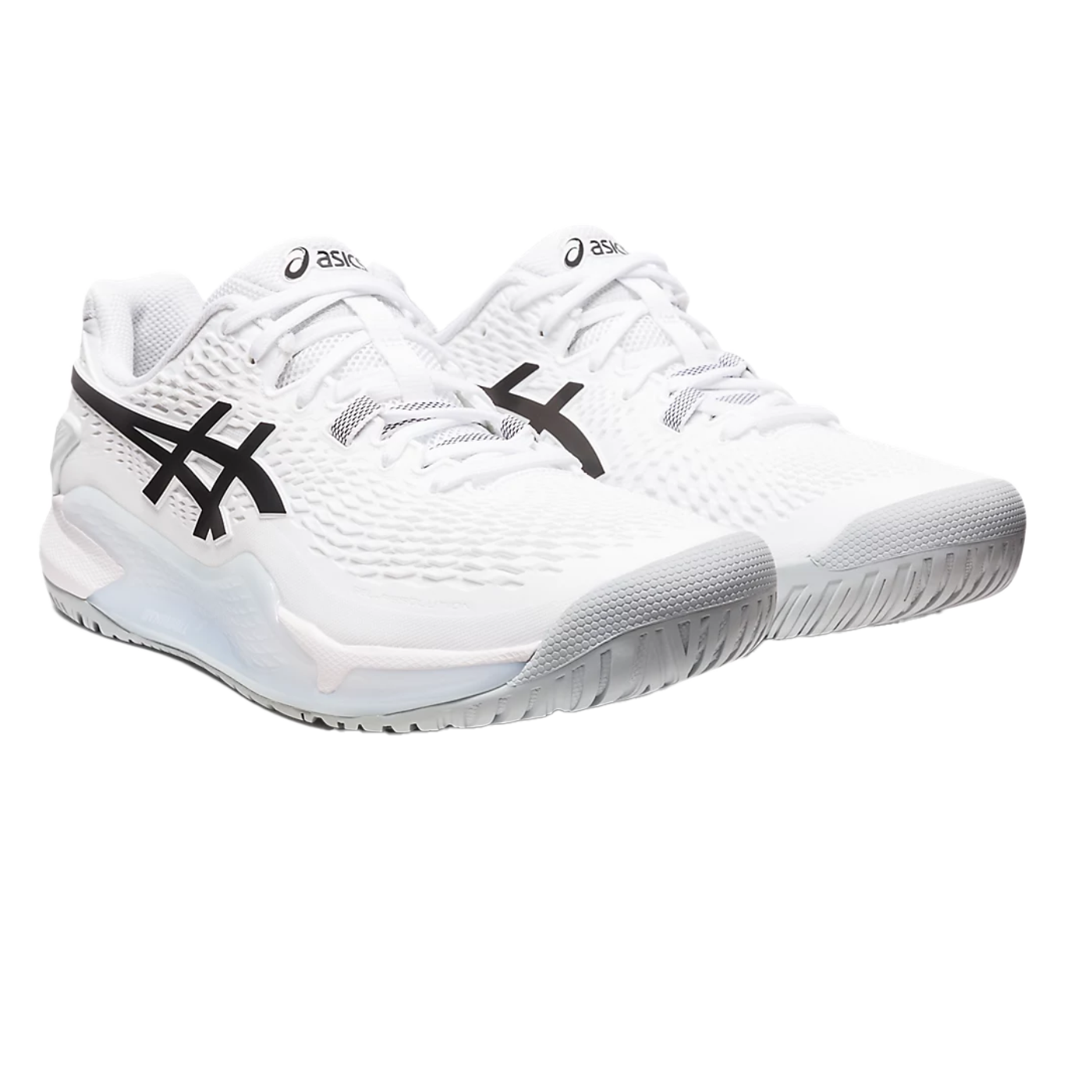 Pickleball Gel Shoes - Resolution 9 White / Black (Unisex)