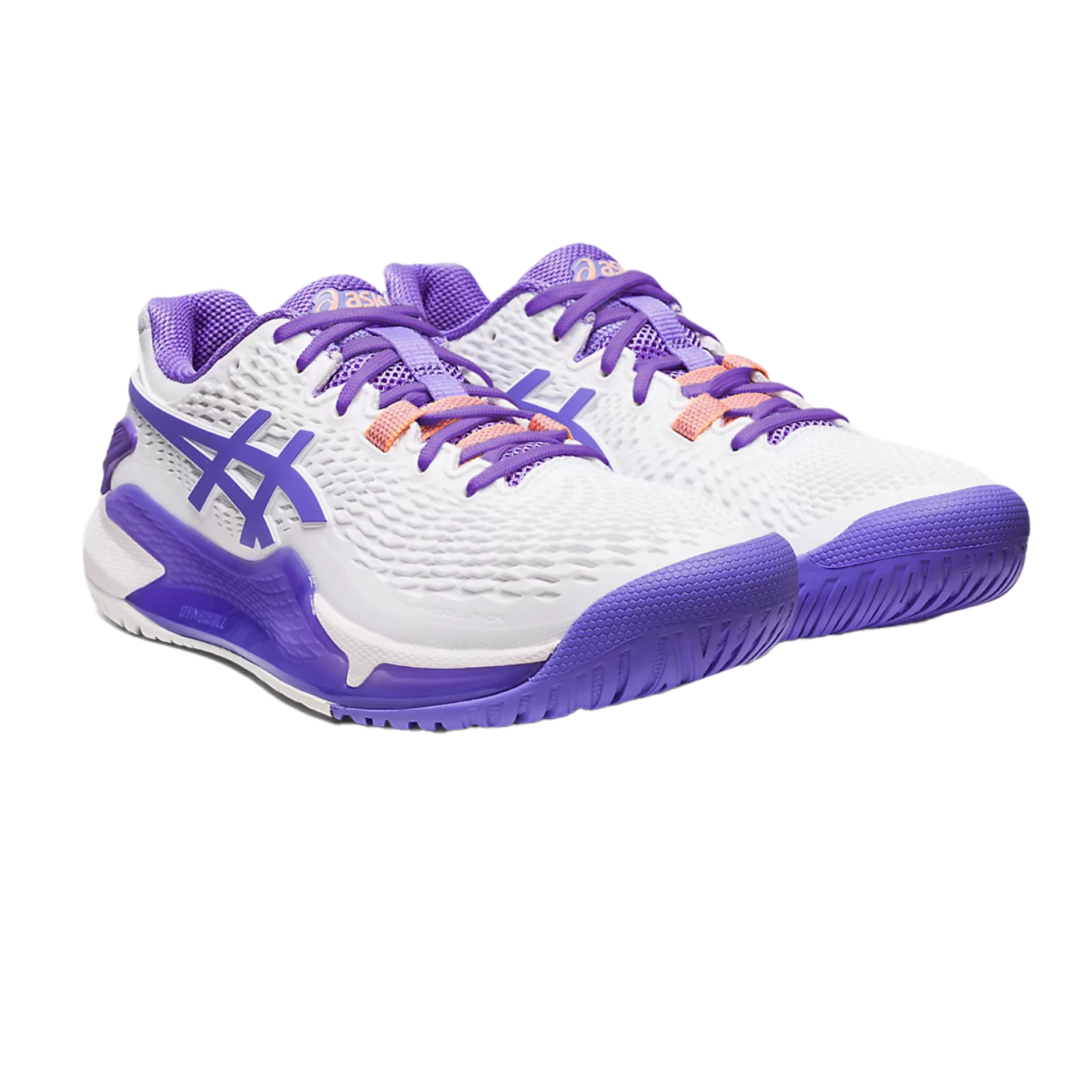 Giày Pickleball Gel-Resolution 9 White / Amethyst (Cho Nữ)