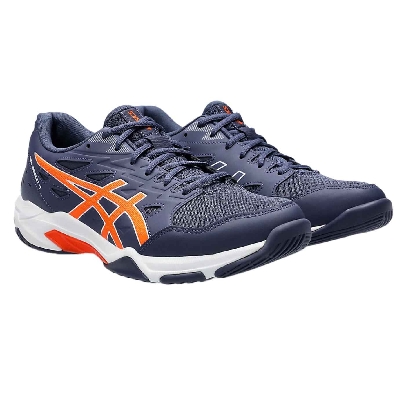 Giày Pickleball Asics Gel - Rocket 11 Indigo Fog / Nova Orange (Cho Nam)