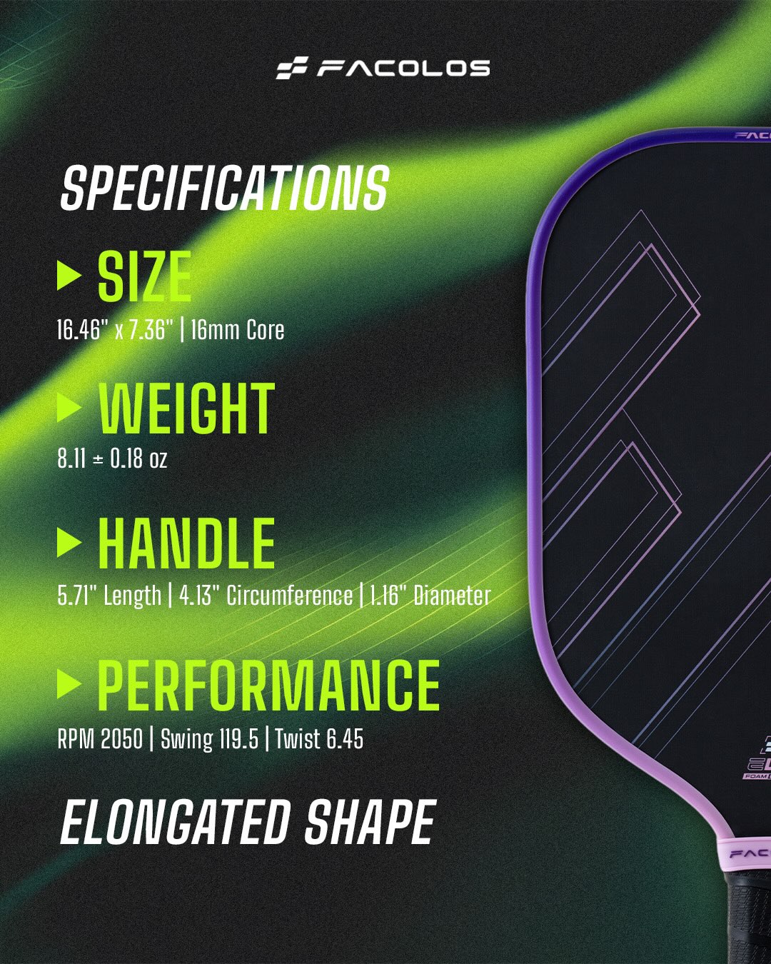 Vợt Pickleball Facolos EliteX v2.0 Edition